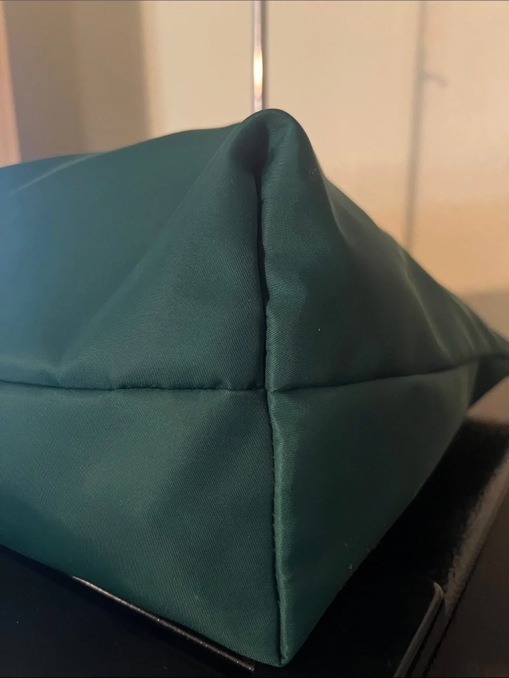 kate spade emerald green nylon tote bag